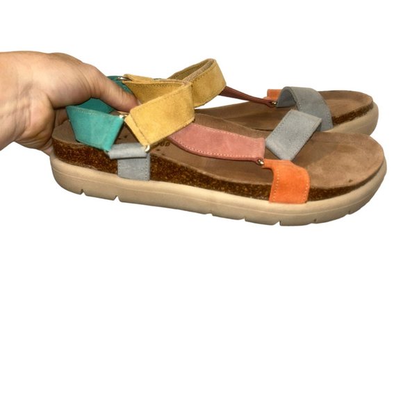 Musse & Cloud Sherbet rainbow sandals 41 10 - Picture 2 of 5